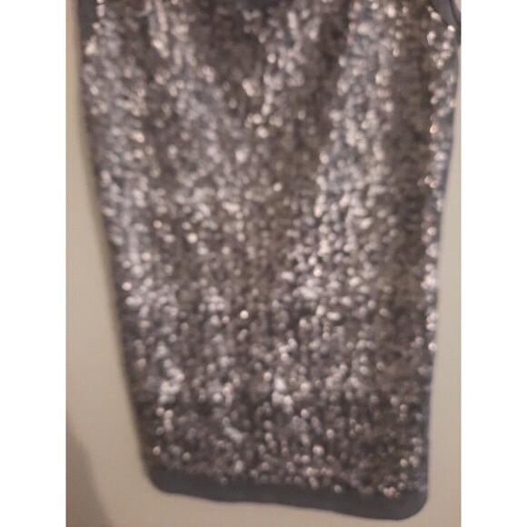 Ann Taylor XS Gray Sequin Tank Top – Sparkly Sleeveless Blouse - Picture 3 of 5